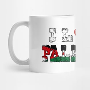 I Love Palestine by kuh Mug